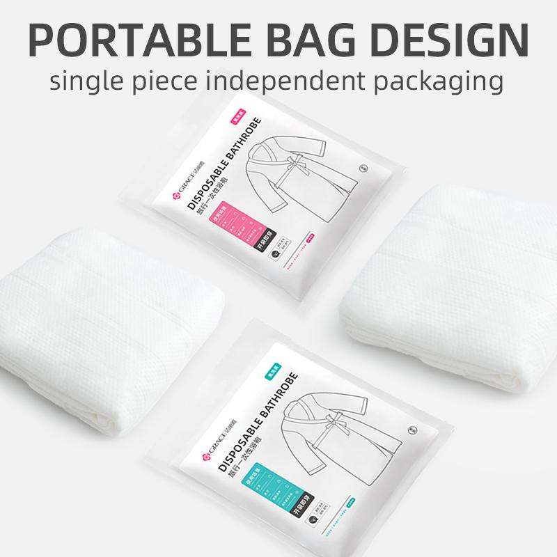 Product Introduction of Grace Luxury Disposable Bathrobe - Spa Robe for Women and Men, Disposable Salon Robe Smock 1