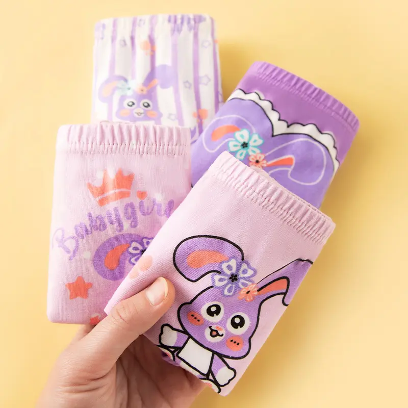 Uniqueestore CD1937 CD Karakter Celana Dalam Segitiga Anak Perempuan Kartun Rabbit Kelinci Ungu Lucu Fashion 2