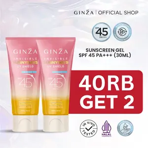 FYC - GINZA Bundle Set Sunscreen Gel SPF 45 PA+++ TWIN PACK Isi 2 - All Variant