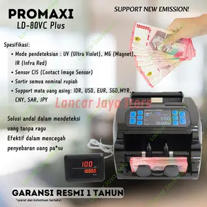 Penghitung Uang / Mesin Menghitung Uang / Money Counter Promaxi LD80VC