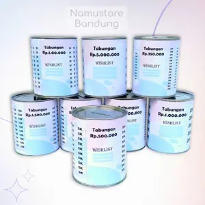 ( VIRALL MURAH!!!!) CELENGAN TARGET KECIL MURAH / celengan nabung ukuran kecil / celengan target 500 k/ celengan target murah