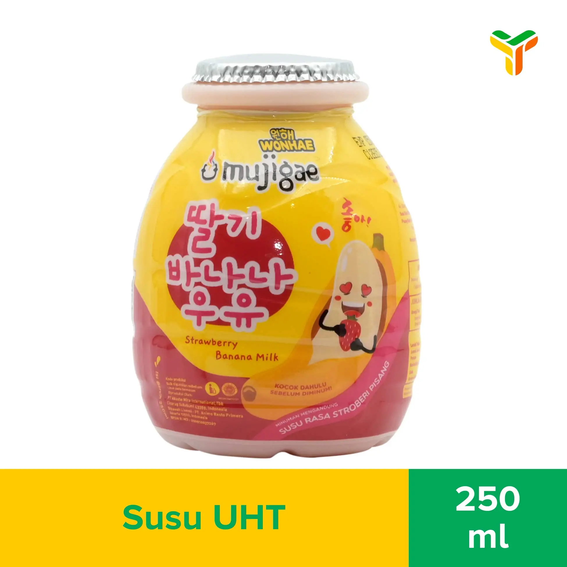 Mujigae Banana Milk Strawberry 250Ml