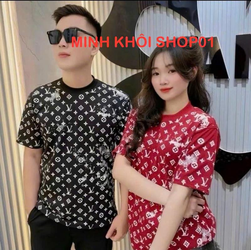 Áo thun nam nữ tay ngắn in họa tiết LỜ. V boy phố chất vải cotton mềm mịn thoảng mái mẫu mới  hót trend_MINH KHÔI SHOP01 Menswear Tre Có Cổ Shirt Cổ Tròn