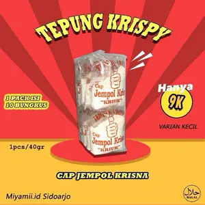 Tepung Crispy Cap JEMPOL KRISNA “Kriuk”|| 1 pack isi 10 (KECIL)