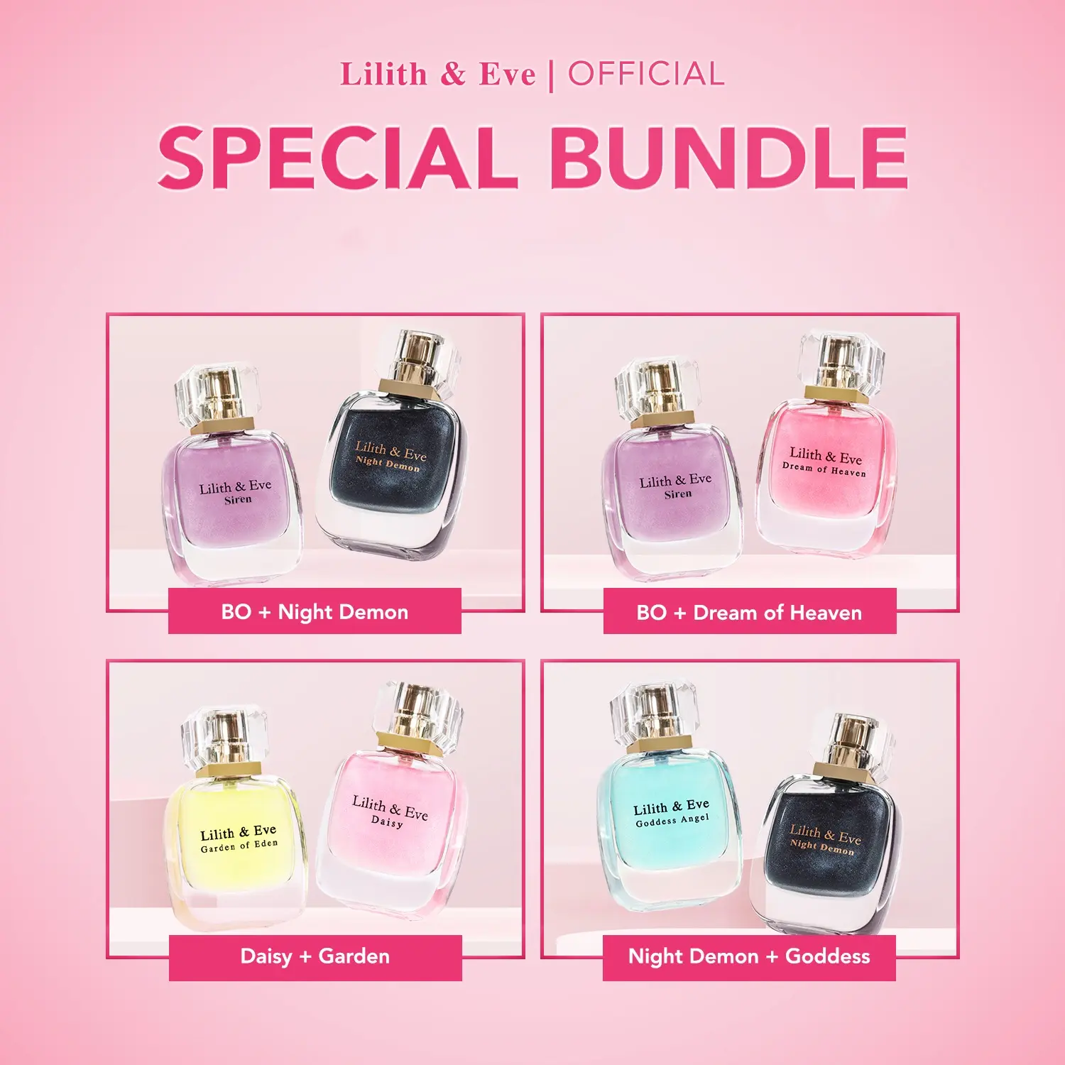 Bundle 2in1 All Varian Lilith and Eve Eau De Parfum Women Perfume