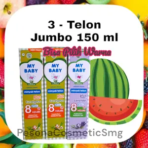 3 MINYAK TELON 150 ML BISA PILIH WARNA     / MY BABY MINYAK TELON 150 ML ISI 3 BOTOL