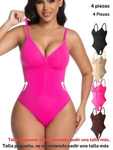 Body moldeador sin costuras para mujer, diseño con cierre frontal, control de abdomen estilo tanga, para todas las estaciones, ajuste cómodo