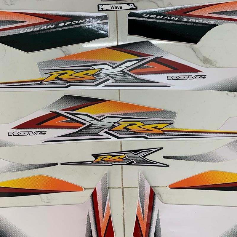Bộ tem xe Wave Rsx 100 2009 màu trắng đen hàng nhập Thái Lan chất lượng cao dành trang trí riêng cho dò ng xe này tem màu sắc cực đẹp và bền giá bán cực tốt bán lẻ như bán sỉ Nhãn Dán Sticker