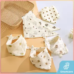 Celemek Bayi Segitiga Baby Bib Bamboo Cotton PREMIUM BREATHABLE FULLY ABSORB SLABER MAKAN BAYI TATAKAN LIUR BAYI SLABBER BAYI MPASI TATAKAN LIUR BAYI TATAKAN LUDAH BAYI BAHAN MENYERAP