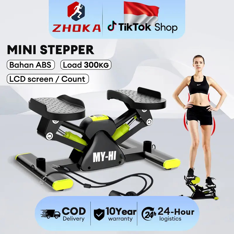 ZHOKA OneTwoFit Mini Stepper V-shape Air Climber Steper Walker Glider Steper Yang Baru Alat Olahraga Peralatan Kebugaran machine workout