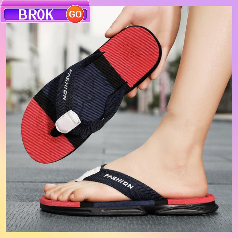 Dép Xỏ Ngón Nam, Hàng Có Sẵn, Chống Trượt Và Chống Mùi Hôi, Dép Đế Mềm, Áo Đi Bên Ngoài Đế Bằng DéP Đồng Sandal Slippers 688