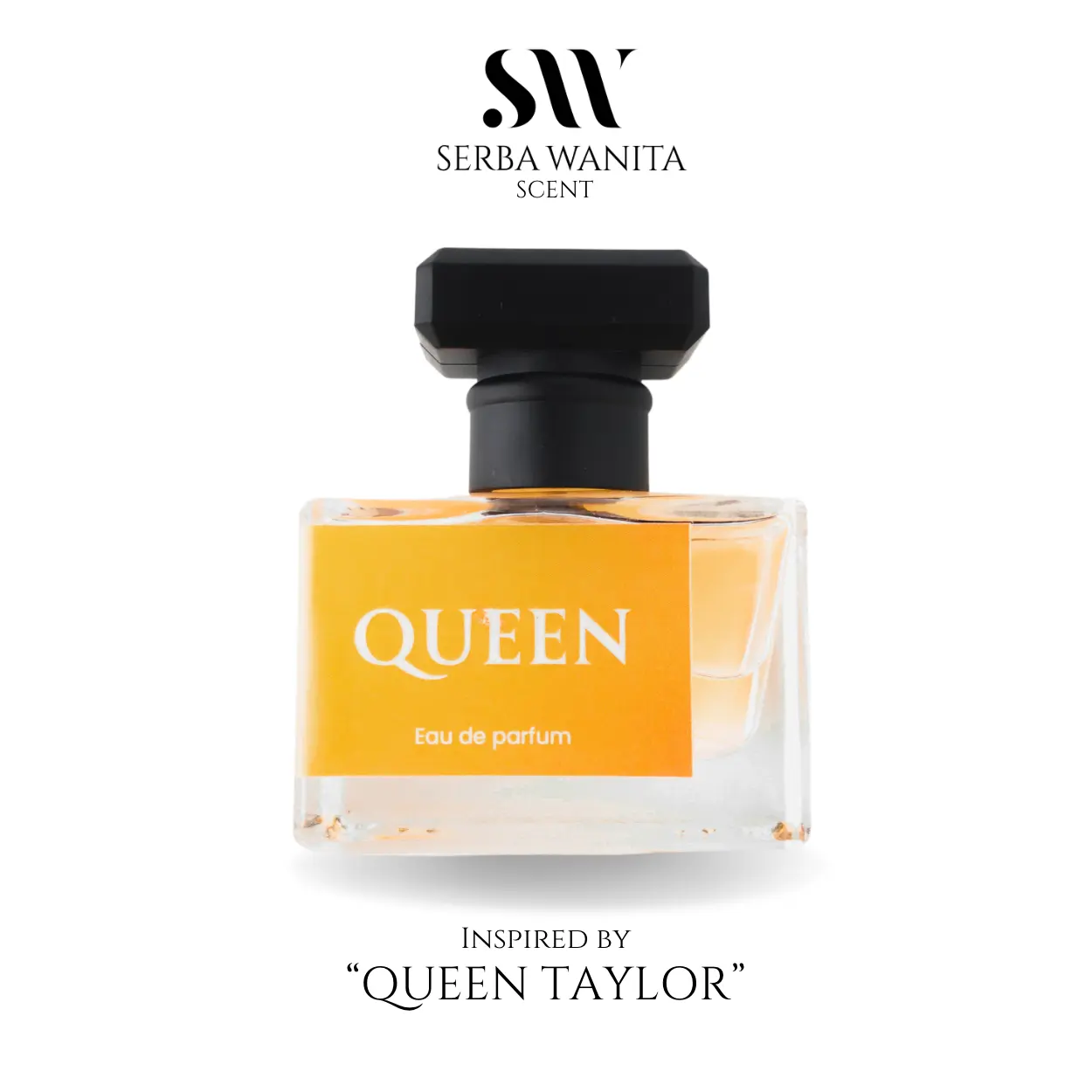 Parfum Premium Serba Wanita QUEEN Eau De Parfum EDP Inspired TAYLOR SWIFT Perfume - Wangi Buah, Vanilla, Suede, Bertahan 14-24Jam Pada Pakaian, 12Jam Indoors, Penyebaran Strong + FREE TESTER & Solusi Komplain Pecah 100% Ganti