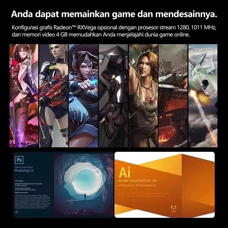 HW Komputer Full PC All-in-One Baru Terbaru HD Super Tipis Intel Core i3/i5/i7 Untuk Rumah, Belajar, Kantor, Gaming dan Hiburan - 19/22/24/27 Inch Curve Gratis Keyboard dan Mouse! . Kemasan karton dan busa Rak Kayu Inklusif.Garansi 1 Tahun. Kabel Layar 1