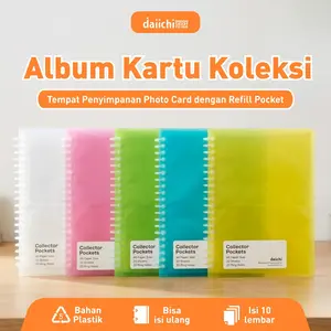 Album Kartu Nama Trading Card Koleksi Emas 80 Kartu Daiichi DPO A5 Tempat Penyimpanan Photo Card Tersedia Refill Pccket