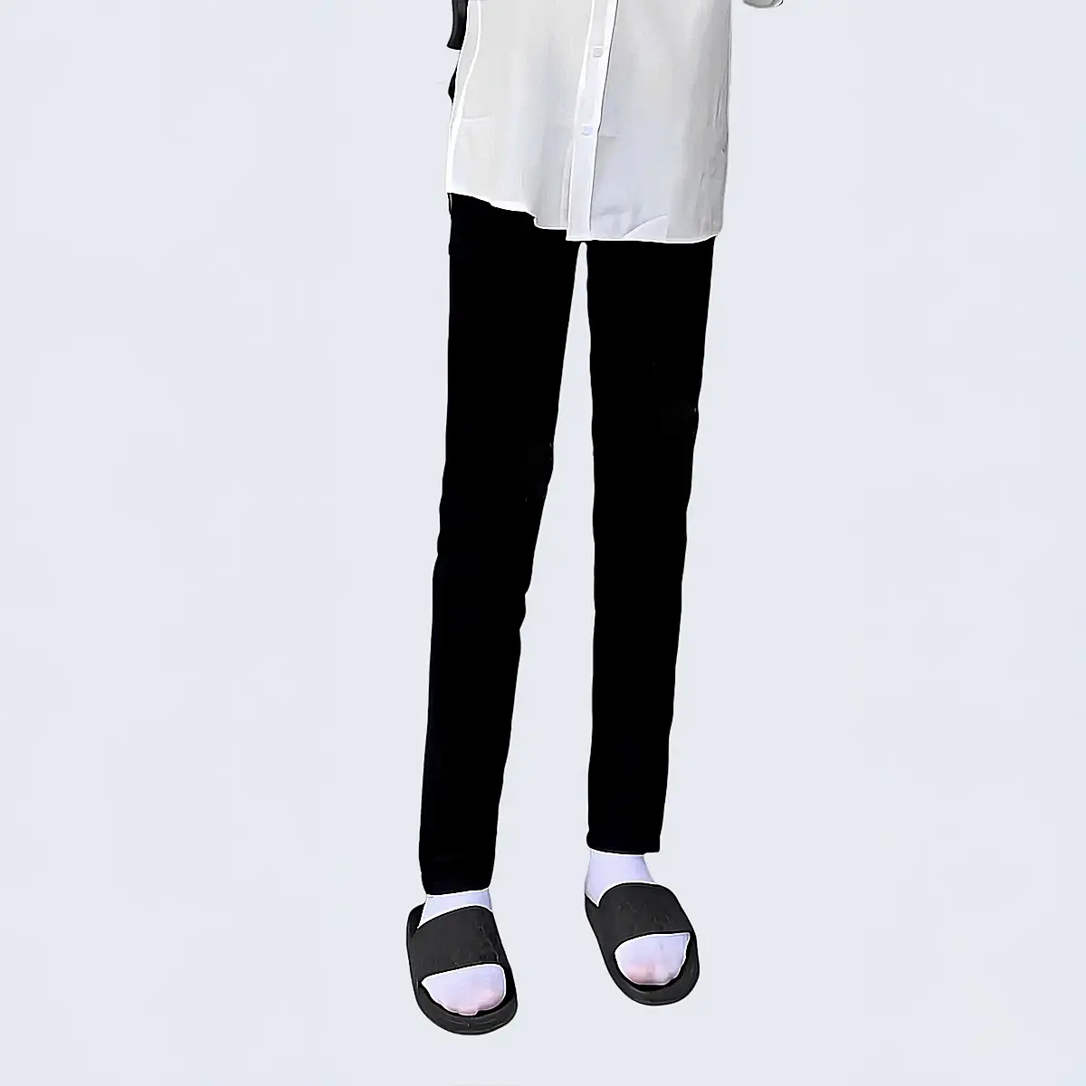 TOP BÁN CHẠY - Quần Jean Nam Đen Trơn Chất Jean Bò Demin Co Dãn Tốt 4 Chiều Có Túi Form Skinny Boy Phố Q20 Menswear Pants TCS Trùm Chuyên Sỉ