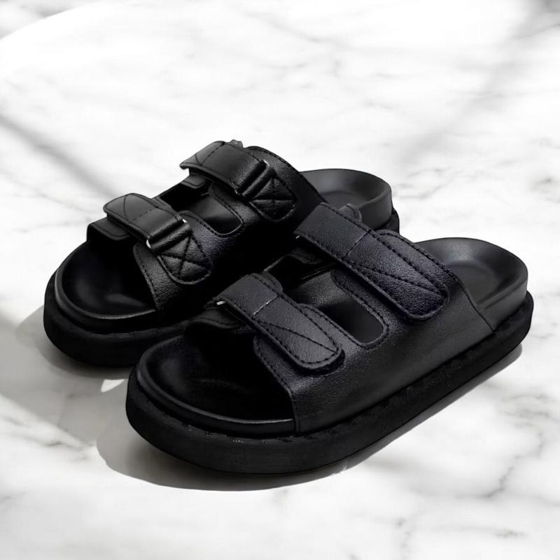 Sandal Wanita Alizha Platfrom Selop Croco Premium & Syntethic Leather Anti Slip - Karet, Sendal, Shoes 2