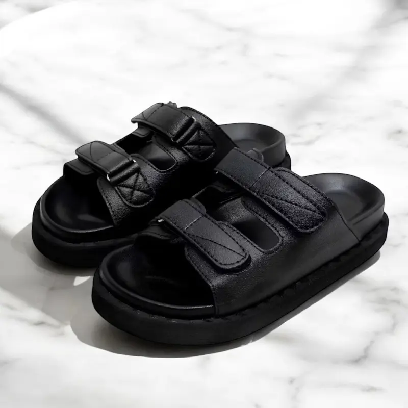 Sandal Wanita Alizha Platfrom Selop Croco Premium & Syntethic Leather Anti Slip - Karet, Sendal, Shoes 2