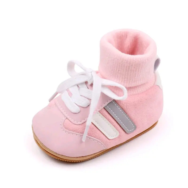 D08_JSB sepatu bayi baby shoes prewalker bayi laki-laki perempuan kaos kaki terbaru 0 3 6 9 12 bln terbaru  sepatu bayi kaos kaki model tali sepatu unisex  kekinian cute 3