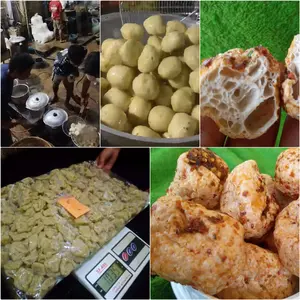 Baso Goreng MEKAR BASMUT Mini BACIMUT Pizza Daun Jeruk Isi 100 Pcs GRATIS Saos Cemilan Mentah By BJB