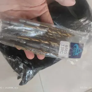 ALLEFIX Mata Bor 13Pcs Twist Drill Hexagonal 1.5-6.5MM Baja Kecepatan Tinggi untuk Kayu Plastik Aluminium dan Besi -6885