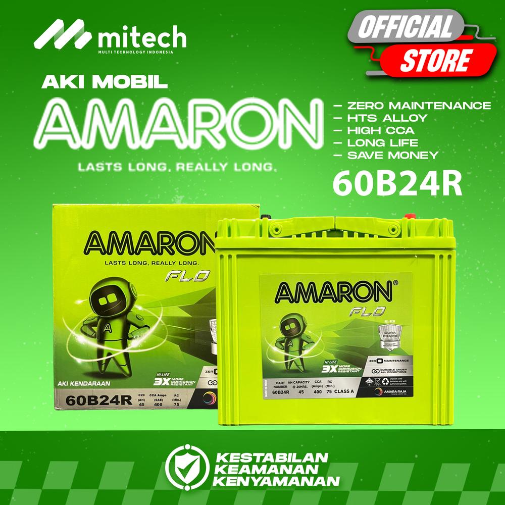 Amaron Hi Life Flo Aki Kering Mobil Toyota Avanza NS60 / 60B24R - 12V / 45Ah - GOJEK/GRAB
