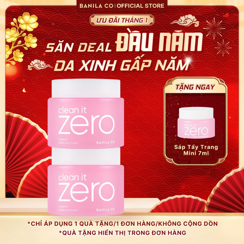 180ml renewal Combo 2 Sáp Tẩy Trang Banila Co Clean It Zero Cleansing Balm Original 180ml - Dành Cho Mọi Loại Da