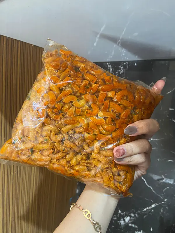 Makroni Cikruh Daun Jeruk Pedas Kering Snacks 250 gr - Rasa Original, Pedas Gurih, Extra Pedas Gurih Food Camilan Cemilan Keripik Makanan 2