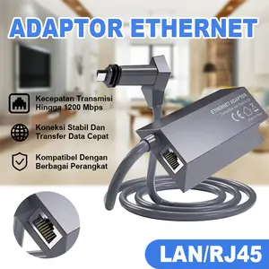 Adaptor Ethernet V2 Generasi Kedua Hub Adaptor Ethernet  Konektor Internet Gen 2 Starlink Ethernet Adaptor Adaptor Lan Starlink V2/Gen 2 ETHERNET ADAPTOR / LAN Internet Starlink Ethernet Adapter