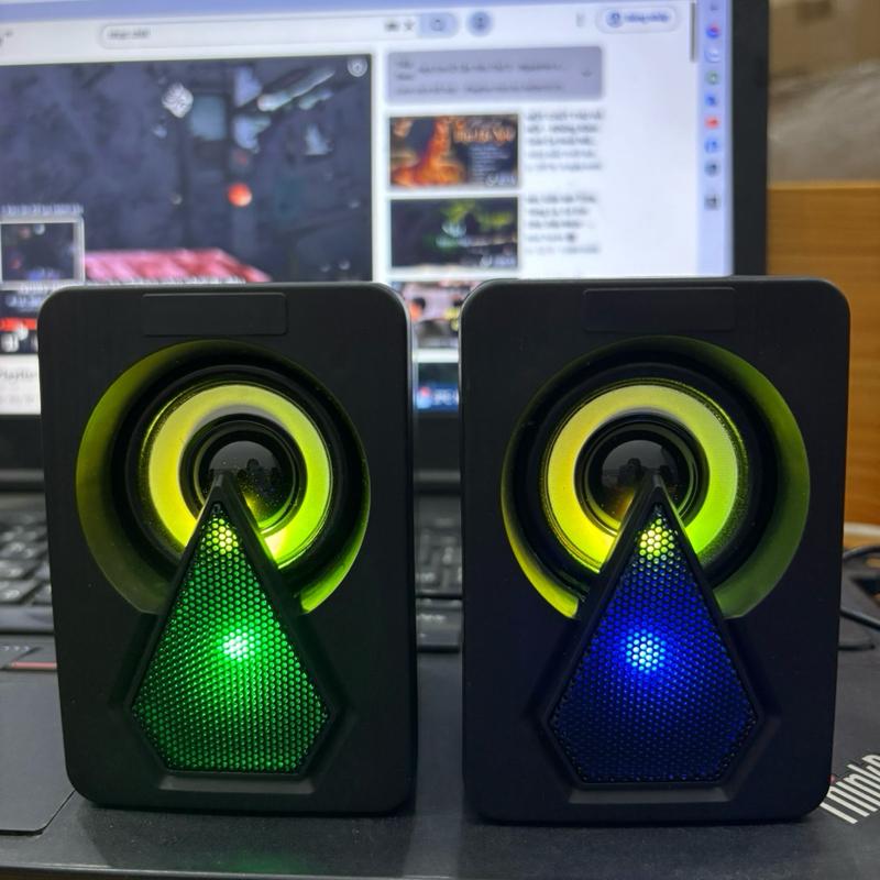 Loa mini 2.0 LEERFEI có led nhiều màu tích hợp cổng USB và Jack 3.5– Nhỏ gọn nhưng âm thanh cực chất!