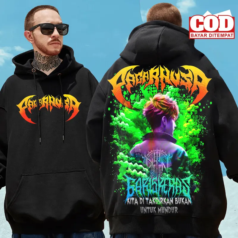 jaket PAGAR NUSA jaket hoodie full colour/full gambar desain terbaru cocok dipakai untuk penrus generasi PAGAR NUSA 0