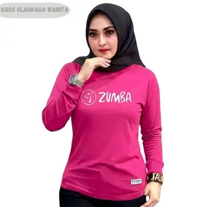kaos jersy atasan wanita muslimah baju Running,Dry-fit,Gym,lari pagi dll bahan adem, berfori,menyerap kringat