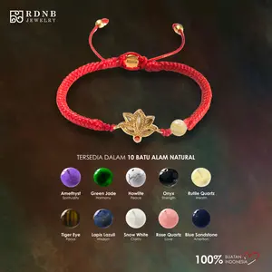 Red String - Lotus - RDNB Jewelry - RDNB Jewelry