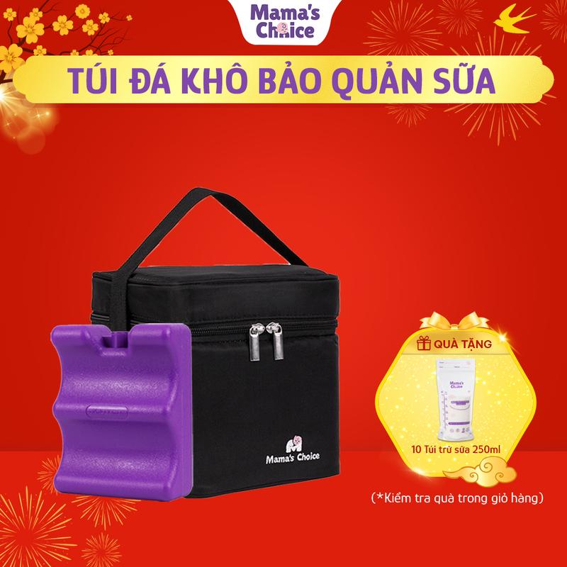 Túi Đá Khô Trữ Sữa Mama’s Choice Bảo Quản Lạnh Sữa Mẹ Đến 14 Giờ Giữ Nhiệt Bình Sữa Đựng và Giữ Ấm Đồ Ăn Cho Mẹ & Bé Đựng Sữa Bột