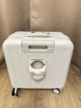 Product Review of Multifunctional suitcase 18-Inch Front Open Towing Bag with USB Charging and TSA Customs Lock - Portable Business Travel and Students' Case Can board without checking from g**p 2