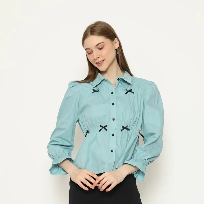 VAV - CLEA BLOUSE PITA COQUETTE / KEMEJA KERUT PITA WANITA -PN 3
