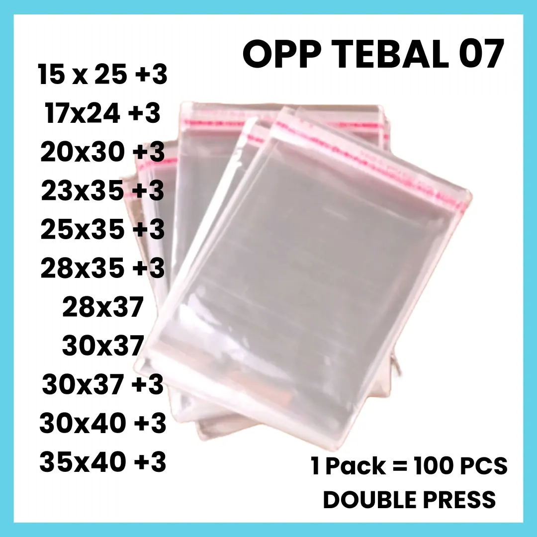 Plastik OPP 04 20 Micron 8x8 9x9 10x10 11x11 12x12 13x13 14x14 15x15 ...