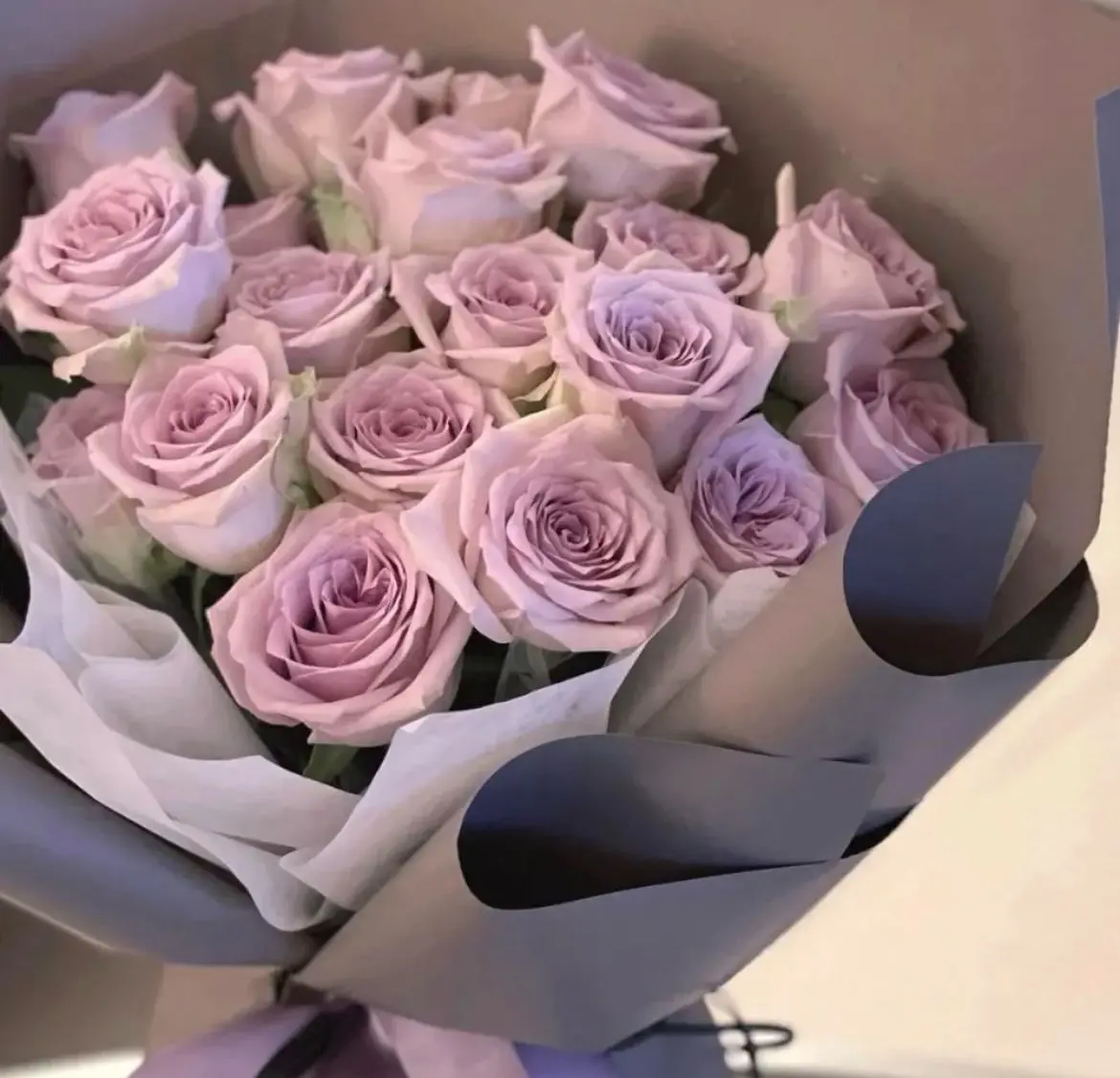 Purple Violet Yam Roses Fresh Flower Bouquet