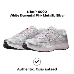 Nike P-6000 White Elemental Pink Metallic Silver