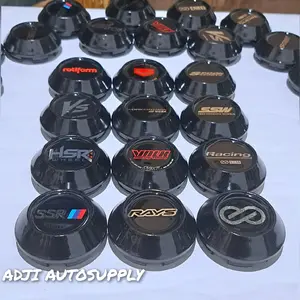 1PCS CENTER DOP VELG VARIASI HSR. RAYS. VOLKRAYS. ENKEI. WORK. WORK EMOTION. OZ. WEDSSPORT. XXR. ROTIFORM. SPOON. SSW. ADVAN RACING. EQUIP. TUTUP VELG MOBIL  BLACK METALLIC