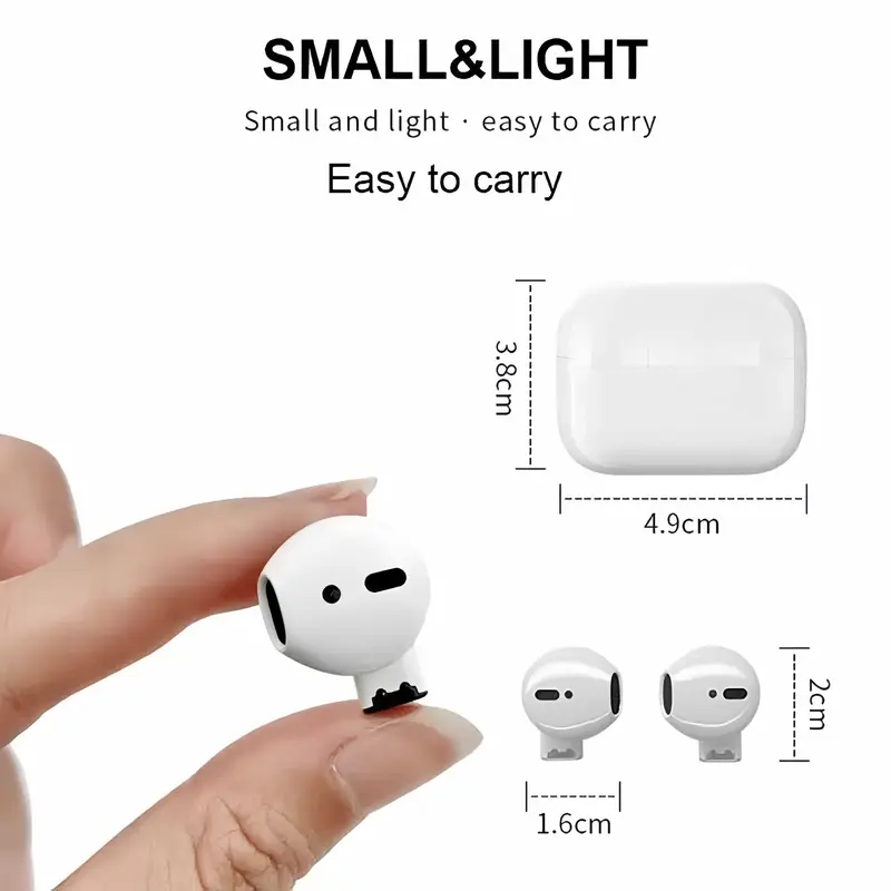 KEEP YOUNG Tai nghe PRO5S [2 Quà tặng miễn phí] 1 Nhãn dán hoạt hình+1 Bao tay chơi game, Âm thanh nổi mức HiFi, Micrô tích hợp, Chống nước iPX5, Điều khiển cảm ứng, Khử tiếng ồn cho iPhone và Andriod 7