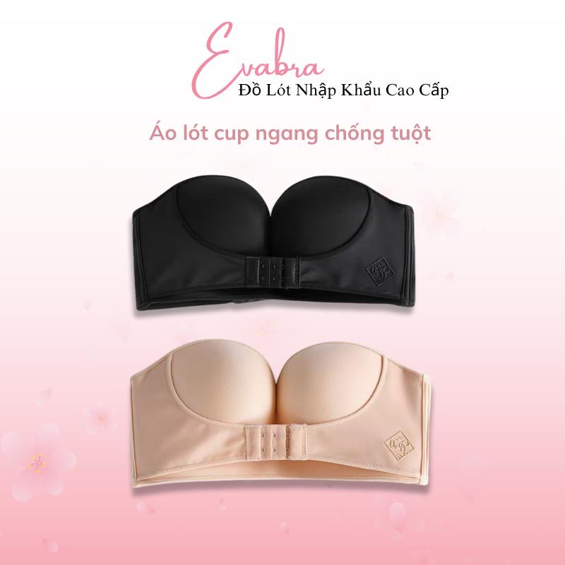 Áo Ngực Không Dây Không Gọng Nâng Ngực Chống Tuột Cài Trước Siêu Quyến Rũ Eva Bra - 336 Top Thun Nữ Women Cổ Tròn Cotton