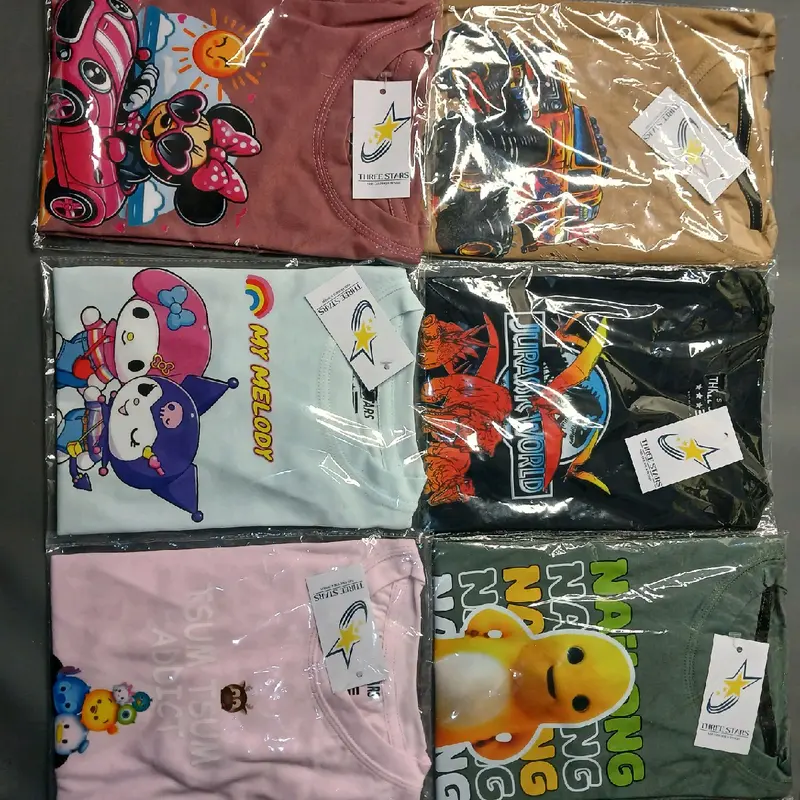 PAKET KAOS ANAK 50RB/3PCS Baju Motif Fashion Kids 1