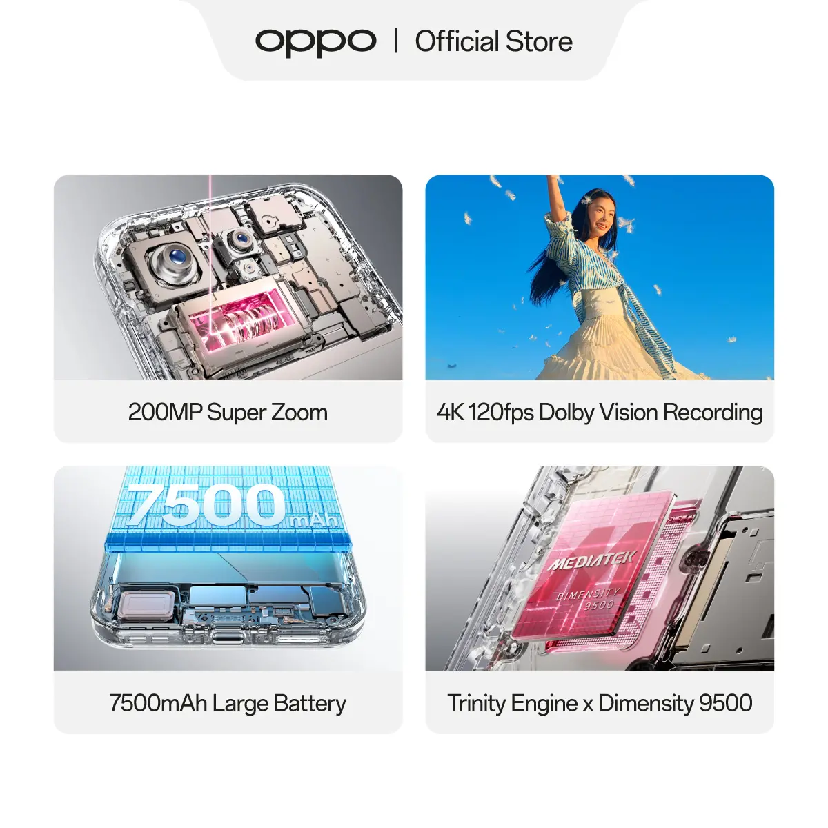 OPPO Find X9 Pro 16GB/512GB [200MP Super Zoom Hasselblad Telephoto, 7500mAh Larget Battery] - OPPO Official Store