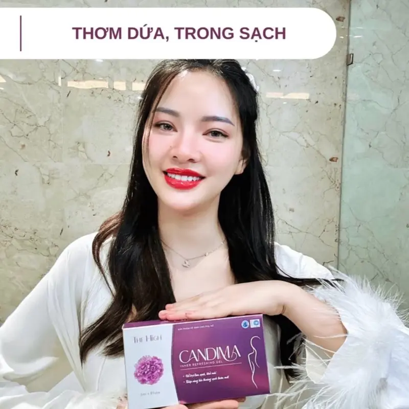Gel Candima Thehight Hỗ Trợ Làm Sạch - Dịu Ngứa - Giúp Cô Bé Thơm (Hộp 8 Ống)