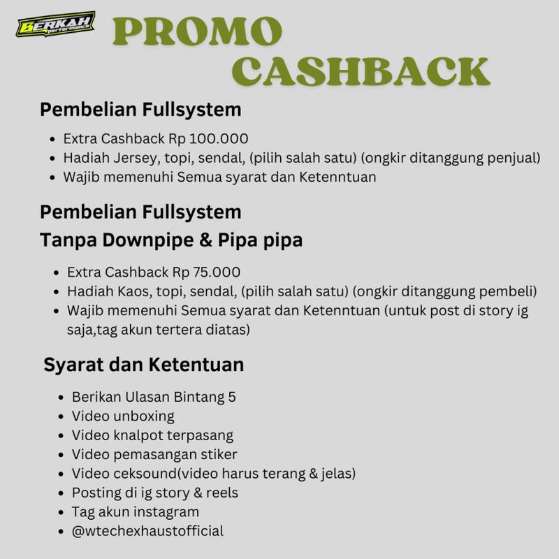 Knalpot Fullsystem untuk Calya - Sigra - Agya - Ayla 1.2 1