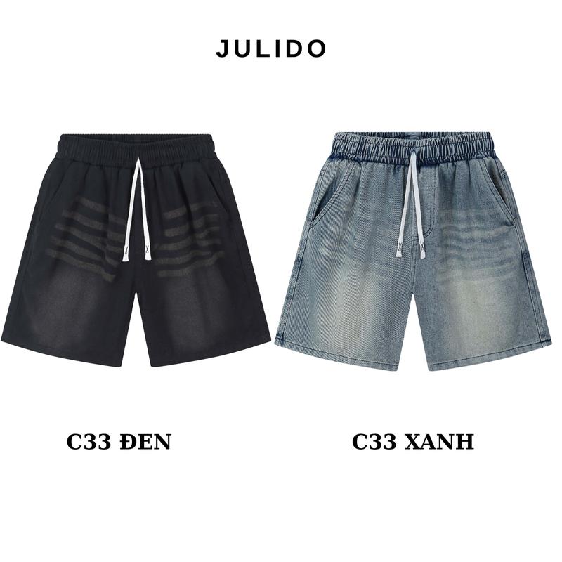 Quần Short Jean nam JULIDO, chất vải jean co dãn thoải mái