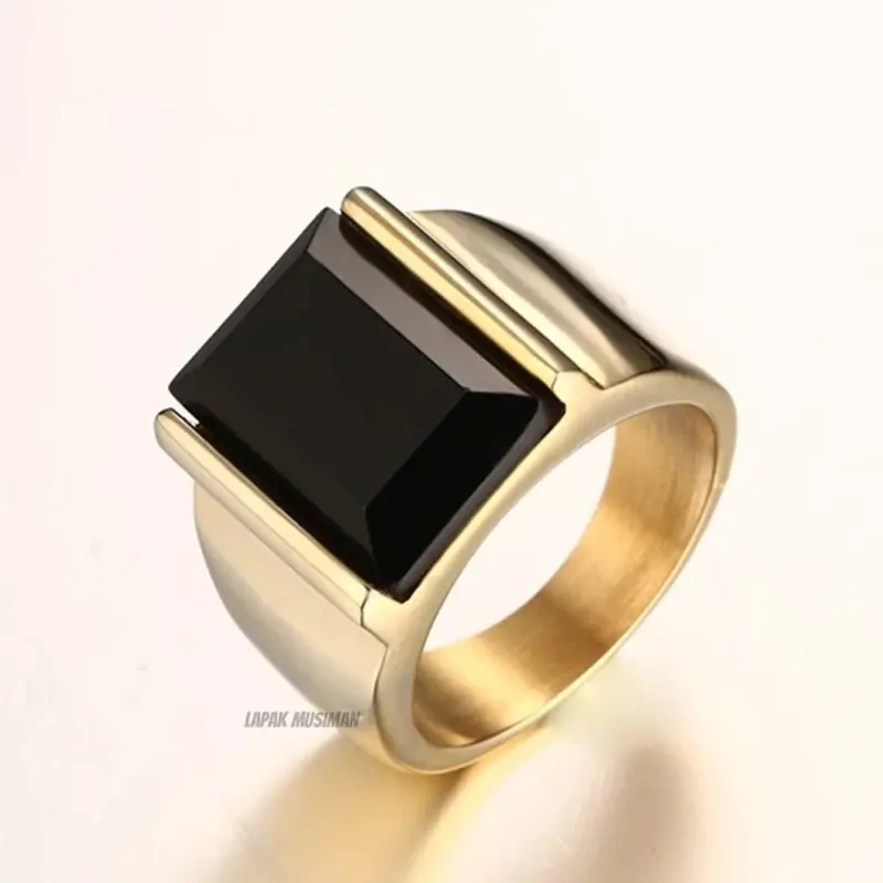 CINCIN PRIA SUPER KEREN BLACK ONYX ASLI - MODEL EKSLUSIF ZC525 3