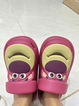 Product Review of Sandal Lotso Beruang Stroberi Sandal Kartun Lucu Shoes Sendal Wanita Karet Cewek Cowok from h**e 1