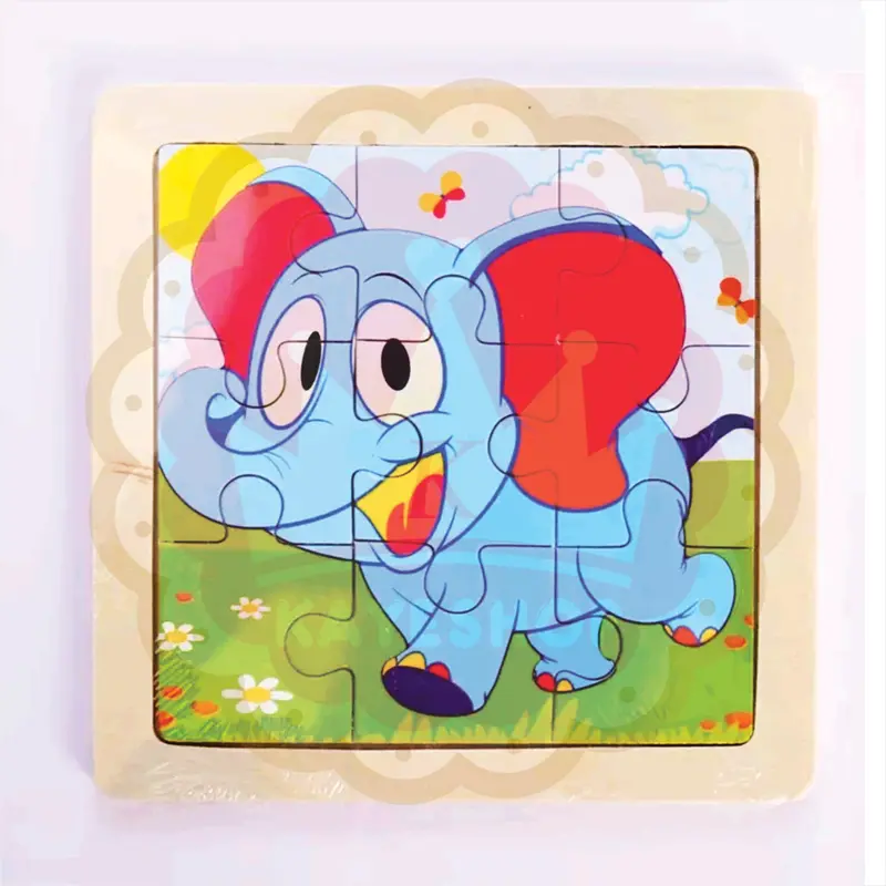 Puzzle Kayu isi 9 Keping Mainan Edukasi Anak Wooden Jigsaw Toys 5
