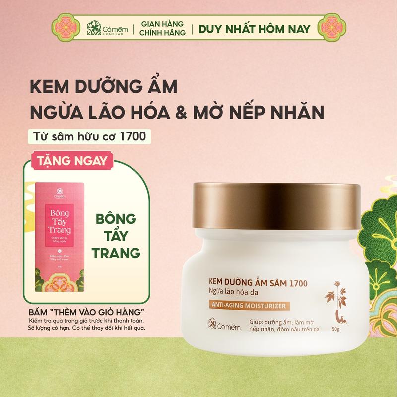 Kem dưỡng ẩm da mặt Sâm 1700 Ngừa Lão Hoá da Giúp Mờ Nếp Nhăn Và Đốm Nâu Cỏ Mềm 50g Skincare Làm Đẹp Da Dưỡng Da Dưỡng Da Mặt Chăm Sóc Da